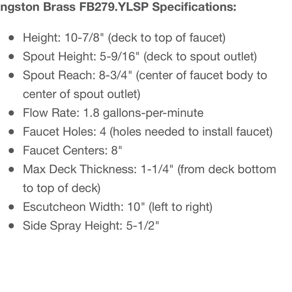 KINGSTON BRASS FAUCET - Picture 8 of 8